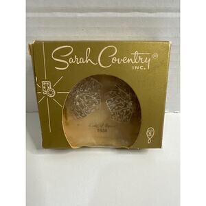 Vintage Sarah Coventry 1961 Lady of Spain clip on Earrings New Still in Box.
